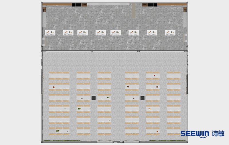 開羅餐桌椅方案-300人平面圖