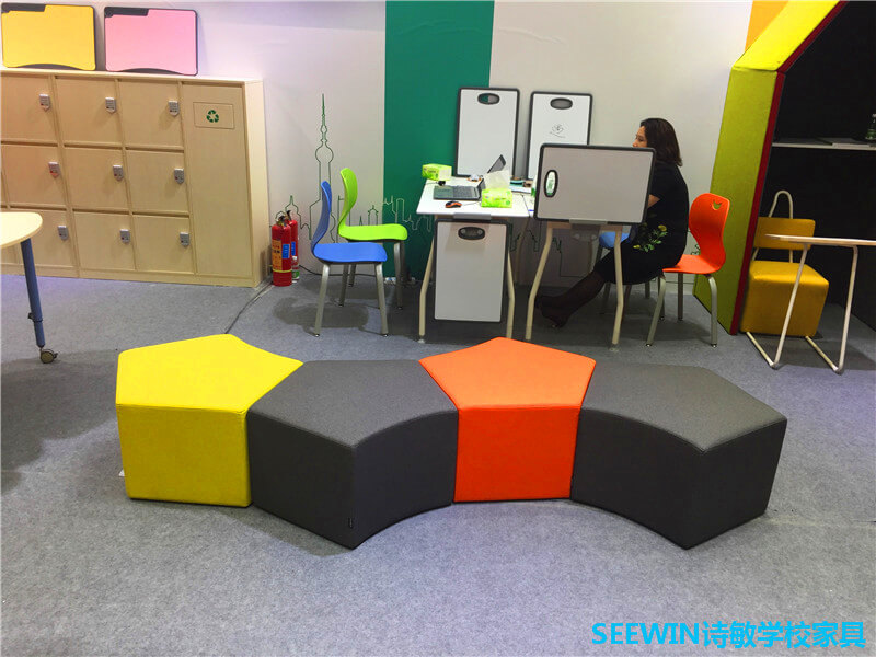 學校家具公共休閑沙發(fā)